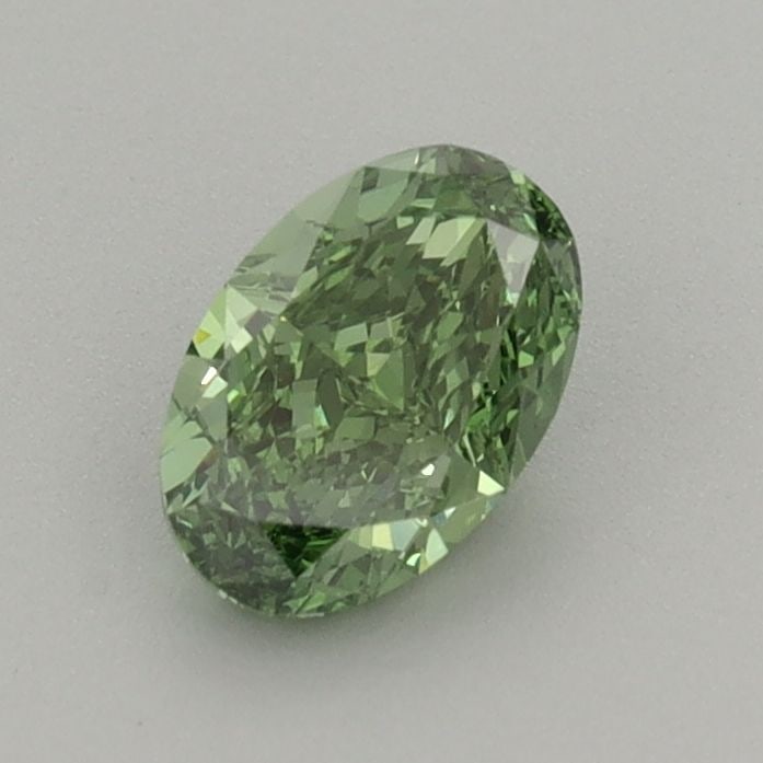 Loose Diamond - OVAL 0.62ct Fancy Vivid Green VS1: Loose Diamond - OVAL 0.62ct Fancy Vivid Green VS1 Source: This is a real non-mined Diamond that has been grown in a lab Shape: OVAL Carats: 0.62 Color: Fancy Vivid Green Certification: IGI Video: