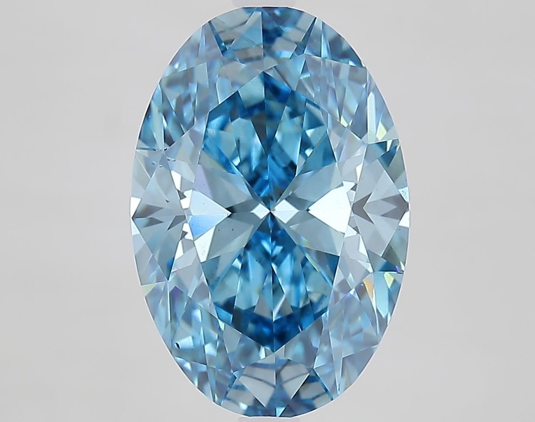 Loose Diamond - OVAL 5.16ct Fancy Vivid Blue VS1: Loose Diamond - OVAL 5.16ct Fancy Vivid Blue VS1 Source: This is a real non-mined Diamond that has been grown in a lab Shape: OVAL Carats: 5.16 Color: Fancy Vivid Blue Certification: IGI Video:
