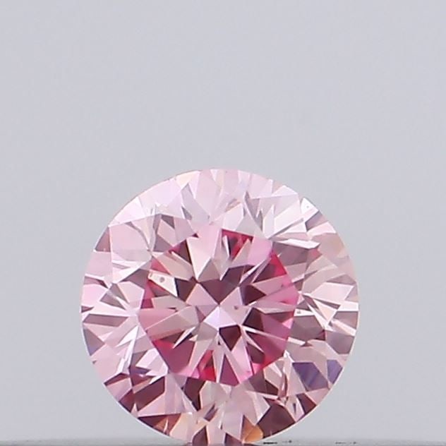 Loose Diamond - ROUND 0.1ct Fancy Vivid Pink VS1: Loose Diamond - ROUND 0.1ct Fancy Vivid Pink VS1 Source: This is a real non-mined Diamond that has been grown in a lab Shape: ROUND Carats: 0.1 Color: Fancy Vivid Pink Certification: IGI Video: