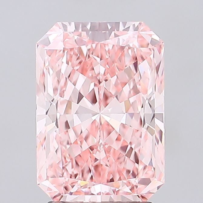 Loose Diamond - RADIANT 3.09ct Fancy Vivid Pink VVS2: Loose Diamond - RADIANT 3.09ct Fancy Vivid Pink VVS2 Source: This is a real non-mined Diamond that has been grown in a lab Shape: RADIANT Carats: 3.09 Color: Fancy Vivid Pink Certification: IGI Video: