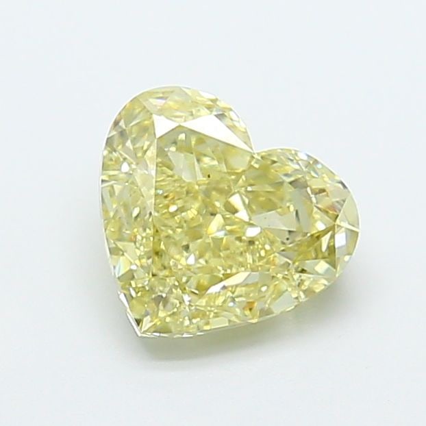 Loose Diamond - HEART 1.69ct Fancy Yellow VS1: Loose Diamond - HEART 1.69ct Fancy Yellow VS1 Source: This is a real non-mined Diamond that has been grown in a lab Shape: HEART Carats: 1.69 Color: Fancy Yellow Certification: IGI Video: