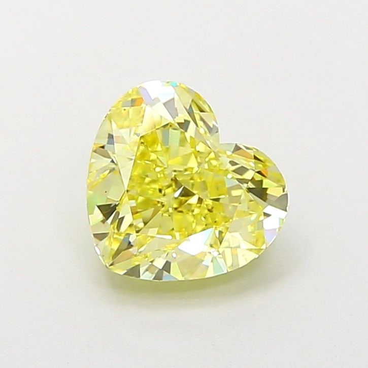 Loose Diamond - HEART 2.01ct Fancy Yellow VS1: Loose Diamond - HEART 2.01ct Fancy Yellow VS1 Source: This is a real non-mined Diamond that has been grown in a lab Shape: HEART Carats: 2.01 Color: Fancy Yellow Certification: IGI Video: