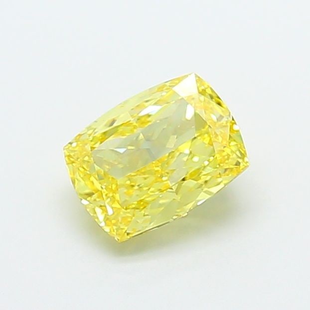 Loose Diamond - CUSHION MODIFIED 1.7ct Fancy Vivid Yellow VVS2: Loose Diamond - CUSHION MODIFIED 1.7ct Fancy Vivid Yellow VVS2 Source: This is a real non-mined Diamond that has been grown in a lab Shape: CUSHION MODIFIED Carats: 1.7 Color: Fancy Vivid Yellow Certi
