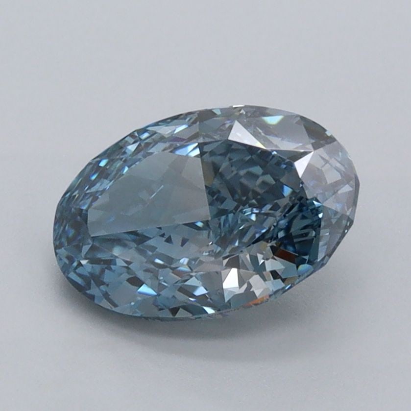 Loose Diamond - OVAL 1.55ct Fancy Vivid Blue VS1: Loose Diamond - OVAL 1.55ct Fancy Vivid Blue VS1 Source: This is a real non-mined Diamond that has been grown in a lab Shape: OVAL Carats: 1.55 Color: Fancy Vivid Blue Certification: IGI Video: