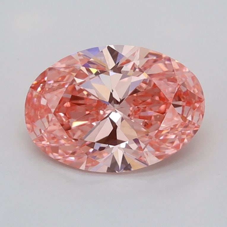 Loose Diamond - OVAL 1.07ct Fancy Vivid Pink VVS2: Loose Diamond - OVAL 1.07ct Fancy Vivid Pink VVS2 Source: This is a real non-mined Diamond that has been grown in a lab Shape: OVAL Carats: 1.07 Color: Fancy Vivid Pink Certification: IGI Video: