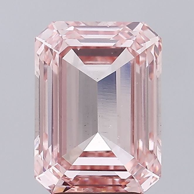 Loose Diamond - EMERALD 3.5ct Fancy Intense Pink VS2: Loose Diamond - EMERALD 3.5ct Fancy Intense Pink VS2 Source: This is a real non-mined Diamond that has been grown in a lab Shape: EMERALD Carats: 3.5 Color: Fancy Intense Pink Certification: IGI Video
