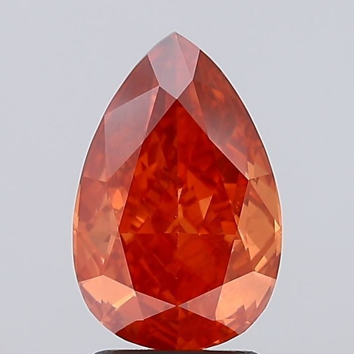 Loose Diamond - PEAR 2.82ct Fancy Vivid Orange VS1: Loose Diamond - PEAR 2.82ct Fancy Vivid Orange VS1 Source: This is a real non-mined Diamond that has been grown in a lab Shape: PEAR Carats: 2.82 Color: Fancy Vivid Orange Certification: NONE Video: