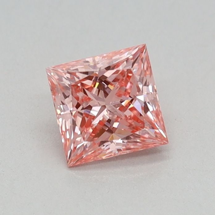 Loose Diamond - PRINCESS 0.36ct Fancy Vivid Pink VVS2: Loose Diamond - PRINCESS 0.36ct Fancy Vivid Pink VVS2 Source: This is a real non-mined Diamond that has been grown in a lab Shape: PRINCESS Carats: 0.36 Color: Fancy Vivid Pink Certification: IGI Vide