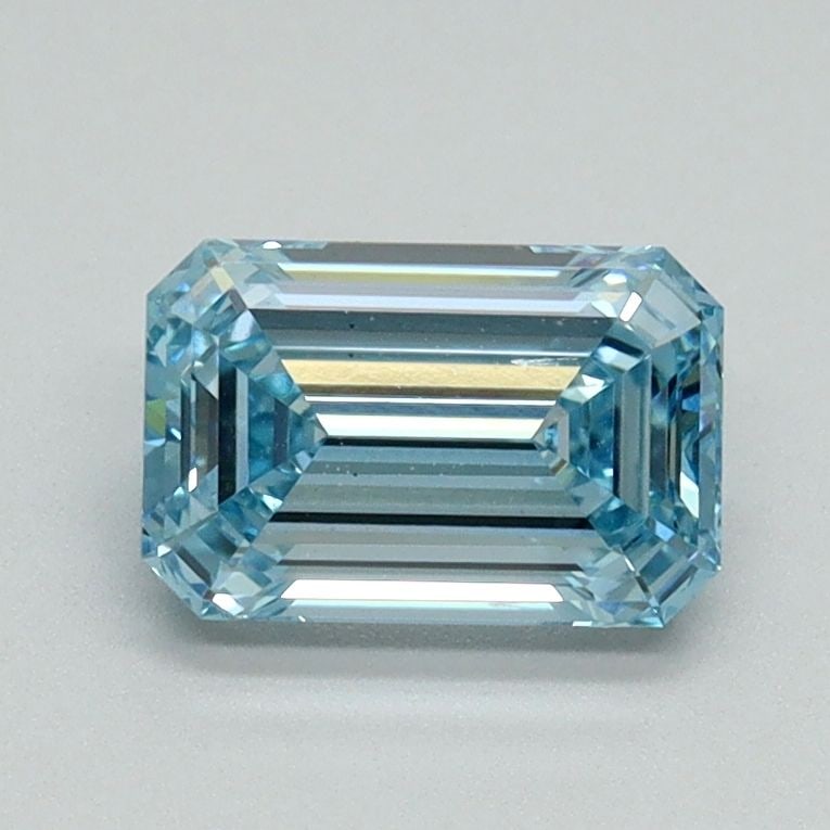 Loose Diamond - EMERALD 1.03ct Fancy Intense Blue VS1: Loose Diamond - EMERALD 1.03ct Fancy Intense Blue VS1 Source: This is a real non-mined Diamond that has been grown in a lab Shape: EMERALD Carats: 1.03 Color: Fancy Intense Blue Certification: IGI Vid