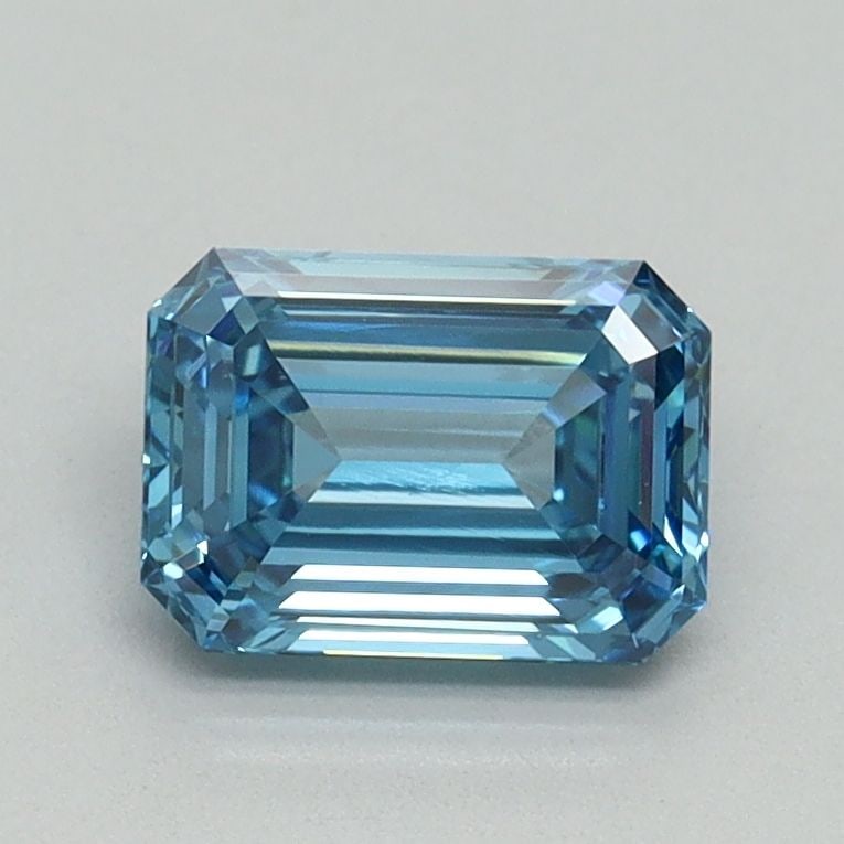 Loose Diamond - EMERALD 1.03ct Fancy Vivid Blue VS1: Loose Diamond - EMERALD 1.03ct Fancy Vivid Blue VS1 Source: This is a real non-mined Diamond that has been grown in a lab Shape: EMERALD Carats: 1.03 Color: Fancy Vivid Blue Certification: IGI Video: