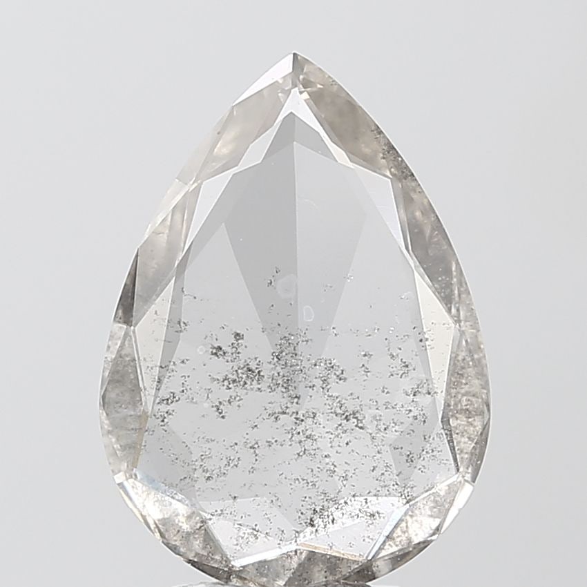 Loose Diamond - PEAR 2.02ct Salt and Pepper I1: Loose Diamond - PEAR 2.02ct Salt and Pepper I1 Source: This is a real non-mined Diamond that has been grown in a lab Shape: PEAR Carats: 2.02 Color: Salt and Pepper Certification: NONE Video: