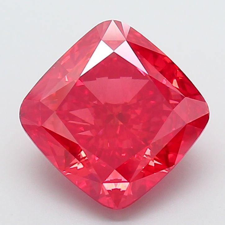 Loose Diamond - CUSHION MODIFIED 7.02ct Fancy Vivid Red VS1 (1 of 1)