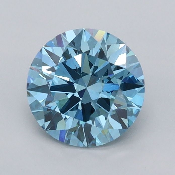 Ideal Loose Diamond - ROUND 1.04ct Fancy Vivid Blue VVS2: Ideal Loose Diamond - ROUND 1.04ct Fancy Vivid Blue VVS2 Source: This is a real non-mined Diamond that has been grown in a lab Shape: ROUND Carats: 1.04 Color: Fancy Vivid Blue Certification: IGI Vide