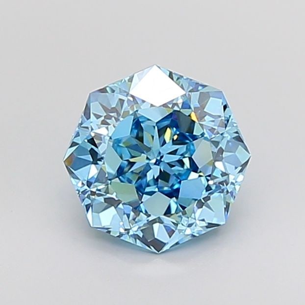 Loose Diamond - OCTAGONAL 3.11ct Fancy Vivid Blue VVS2: Loose Diamond - OCTAGONAL 3.11ct Fancy Vivid Blue VVS2 Source: This is a real non-mined Diamond that has been grown in a lab Shape: OCTAGONAL Carats: 3.11 Color: Fancy Vivid Blue Certification: IGI Vi
