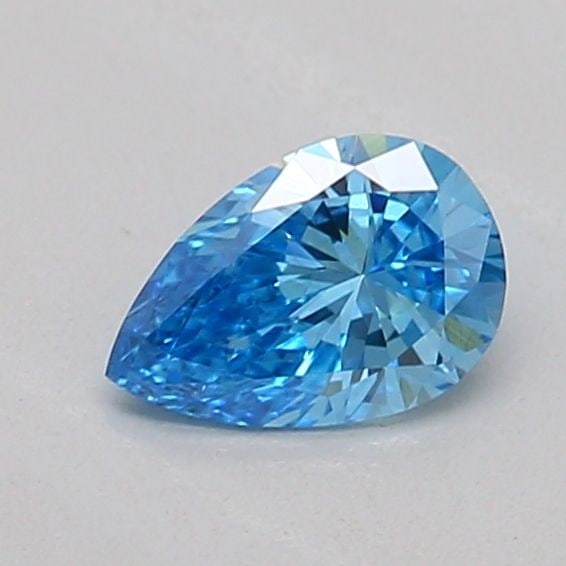 Loose Diamond - PEAR 0.27ct Fancy Vivid Blue VS1: Loose Diamond - PEAR 0.27ct Fancy Vivid Blue VS1 Source: This is a real non-mined Diamond that has been grown in a lab Shape: PEAR Carats: 0.27 Color: Fancy Vivid Blue Certification: IGI Additional im