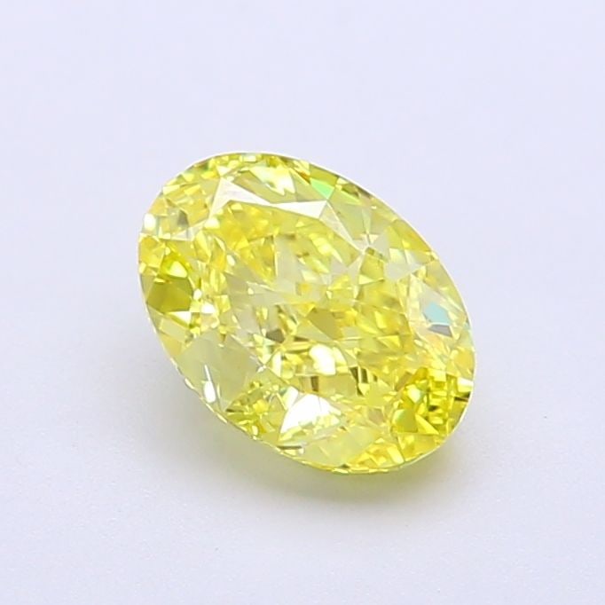 Loose Diamond - OVAL 1.14ct Fancy Vivid Yellow VS2: Loose Diamond - OVAL 1.14ct Fancy Vivid Yellow VS2 Source: This is a real non-mined Diamond that has been grown in a lab Shape: OVAL Carats: 1.14 Color: Fancy Vivid Yellow Certification: IGI Video: