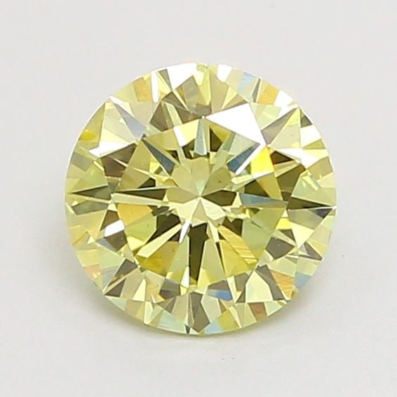 Loose Diamond - ROUND 0.59ct Fancy Yellow VVS2: Loose Diamond - ROUND 0.59ct Fancy Yellow VVS2 Source: This is a real non-mined Diamond that has been grown in a lab Shape: ROUND Carats: 0.59 Color: Fancy Yellow Certification: IGI Video: