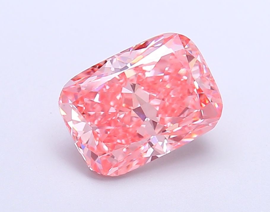 Loose Diamond - CUSHION MODIFIED 2.31ct Fancy Vivid Pink VS1: Loose Diamond - CUSHION MODIFIED 2.31ct Fancy Vivid Pink VS1 Source: This is a real non-mined Diamond that has been grown in a lab Shape: CUSHION MODIFIED Carats: 2.31 Color: Fancy Vivid Pink Certific