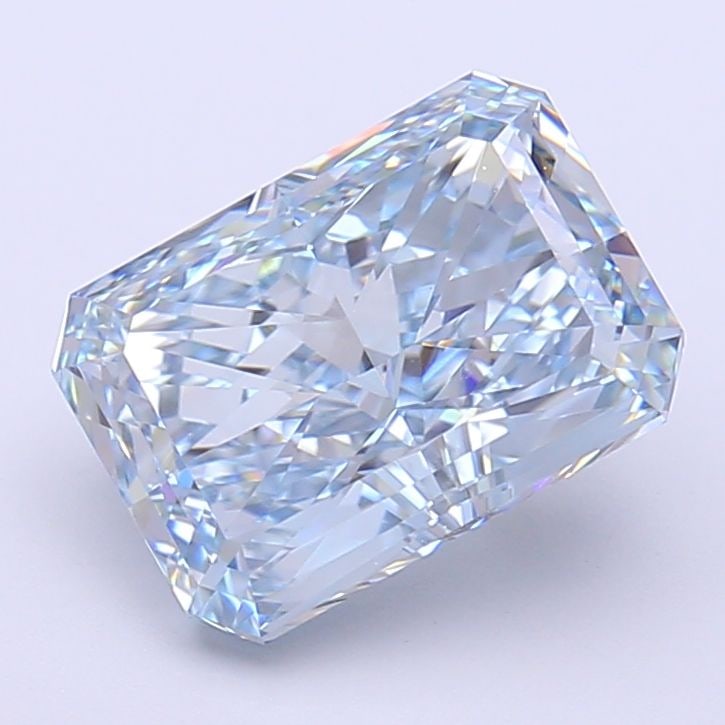 Loose Diamond - RADIANT 3.55ct Fancy Vivid Blue VVS2: Loose Diamond - RADIANT 3.55ct Fancy Vivid Blue VVS2 Source: This is a real non-mined Diamond that has been grown in a lab Shape: RADIANT Carats: 3.55 Color: Fancy Vivid Blue Certification: IGI Video: