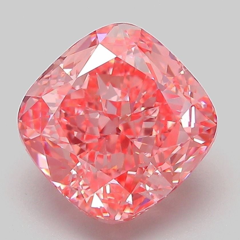 Loose Diamond - CUSHION MODIFIED 4.07ct Fancy Vivid Pink VVS2: Loose Diamond - CUSHION MODIFIED 4.07ct Fancy Vivid Pink VVS2 Source: This is a real non-mined Diamond that has been grown in a lab Shape: CUSHION MODIFIED Carats: 4.07 Color: Fancy Vivid Pink Certifi