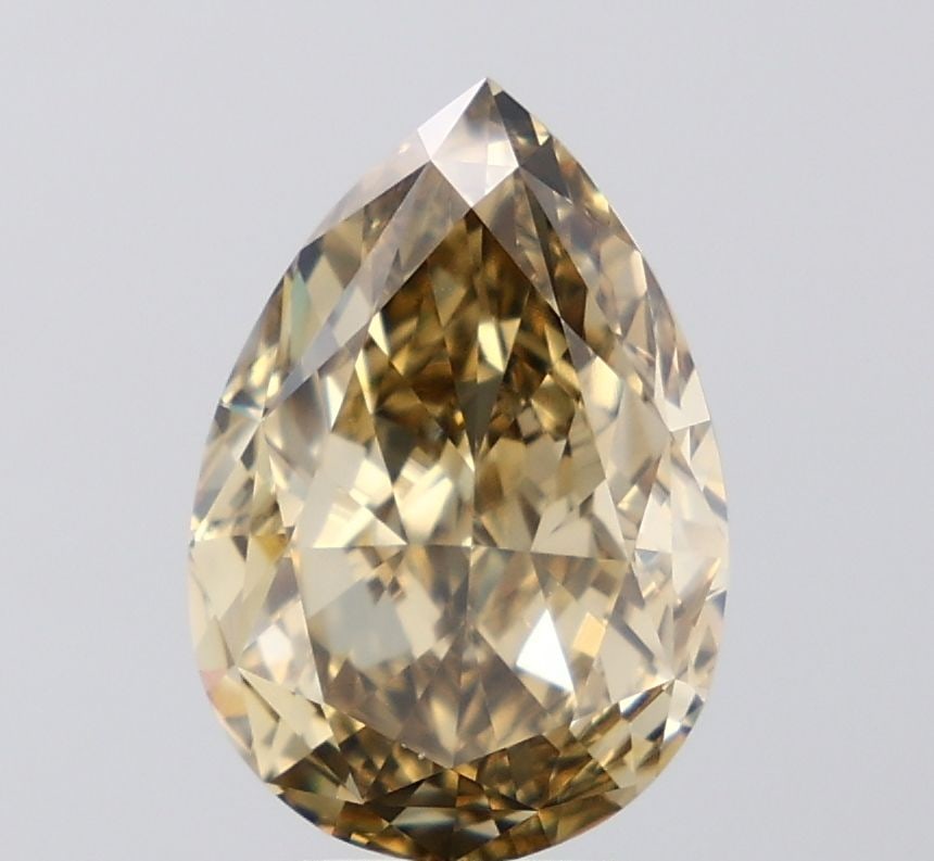 Loose Diamond - PEAR 5.69ct Fancy Intense Gray Yellow VS1: Loose Diamond - PEAR 5.69ct Fancy Intense Gray Yellow VS1 Source: This is a real non-mined Diamond that has been grown in a lab Shape: PEAR Carats: 5.69 Color: Fancy Intense Gray Yellow Certification: