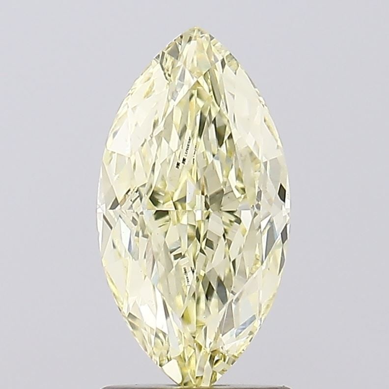 Loose Diamond - MARQUISE 2.0ct Fancy Light Yellow VS1: Loose Diamond - MARQUISE 2.0ct Fancy Light Yellow VS1 Source: This is a real non-mined Diamond that has been grown in a lab Shape: MARQUISE Carats: 2.0 Color: Fancy Light Yellow Certification: IGI Vid