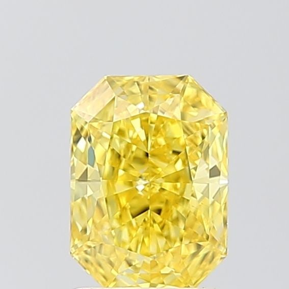 Loose Diamond - RADIANT 1.18ct Fancy Vivid Yellow VS1: Loose Diamond - RADIANT 1.18ct Fancy Vivid Yellow VS1 Source: This is a real non-mined Diamond that has been grown in a lab Shape: RADIANT Carats: 1.18 Color: Fancy Vivid Yellow Certification: IGI Vid