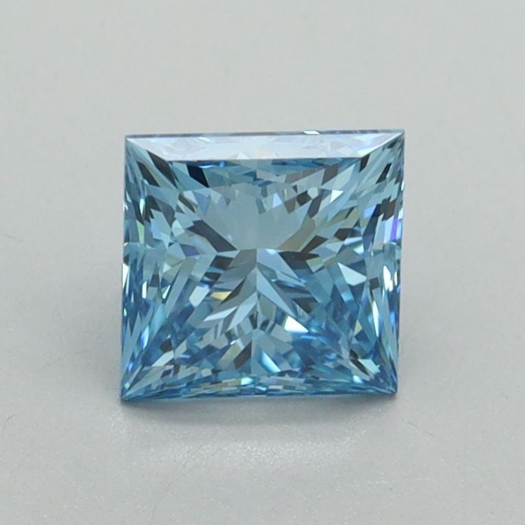 Loose Diamond - PRINCESS 1.04ct Fancy Vivid Blue VS1: Loose Diamond - PRINCESS 1.04ct Fancy Vivid Blue VS1 Source: This is a real non-mined Diamond that has been grown in a lab Shape: PRINCESS Carats: 1.04 Color: Fancy Vivid Blue Certification: IGI Video