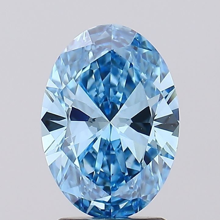 Loose Diamond - OVAL 2.01ct Fancy Vivid Blue VS1: Loose Diamond - OVAL 2.01ct Fancy Vivid Blue VS1 Source: This is a real non-mined Diamond that has been grown in a lab Shape: OVAL Carats: 2.01 Color: Fancy Vivid Blue Certification: IGI Video: