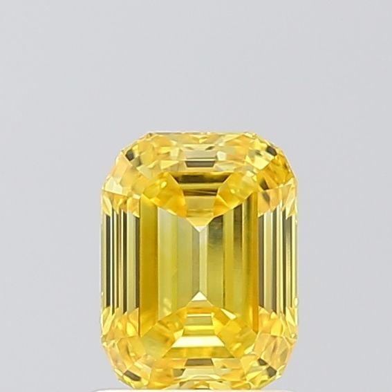 Loose Diamond - EMERALD 1.0ct Fancy Vivid Yellow VVS2: Loose Diamond - EMERALD 1.0ct Fancy Vivid Yellow VVS2 Source: This is a real non-mined Diamond that has been grown in a lab Shape: EMERALD Carats: 1.0 Color: Fancy Vivid Yellow Certification: IGI Vide
