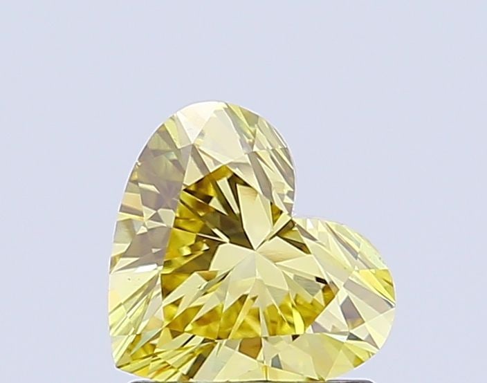 Loose Diamond - HEART 1.02ct Fancy Intense Yellow VS1: Loose Diamond - HEART 1.02ct Fancy Intense Yellow VS1 Source: This is a real non-mined Diamond that has been grown in a lab Shape: HEART Carats: 1.02 Color: Fancy Intense Yellow Certification: IGI Vid