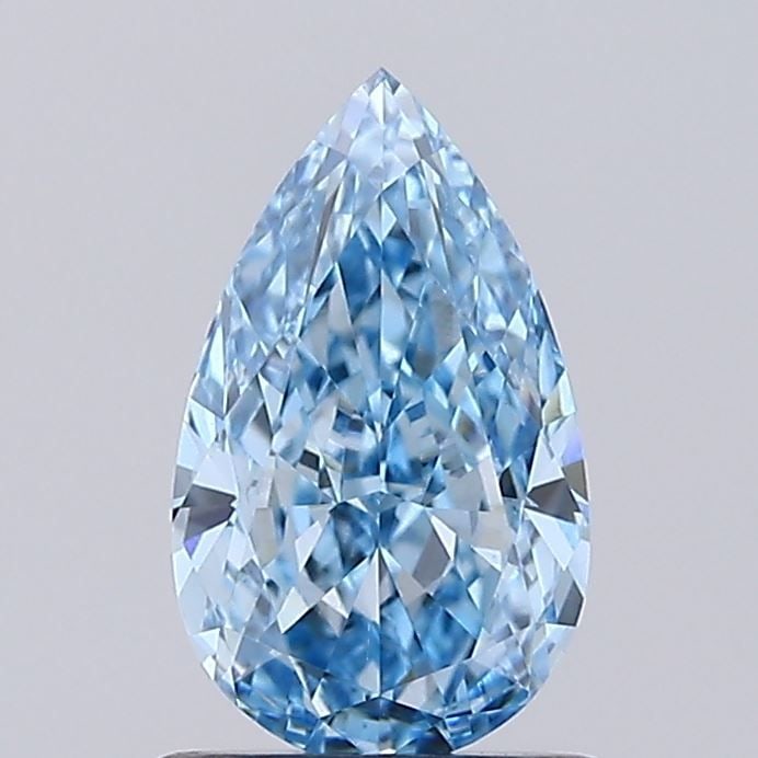 Loose Diamond - PEAR 1.22ct Fancy Vivid Blue VS1: Loose Diamond - PEAR 1.22ct Fancy Vivid Blue VS1 Source: This is a real non-mined Diamond that has been grown in a lab Shape: PEAR Carats: 1.22 Color: Fancy Vivid Blue Certification: IGI Video: