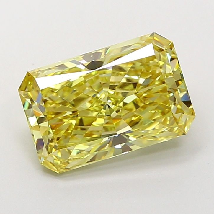 Loose Diamond - RADIANT 4.01ct Fancy Intense Yellow VS1: Loose Diamond - RADIANT 4.01ct Fancy Intense Yellow VS1 Source: This is a real non-mined Diamond that has been grown in a lab Shape: RADIANT Carats: 4.01 Color: Fancy Intense Yellow Certification: IGI