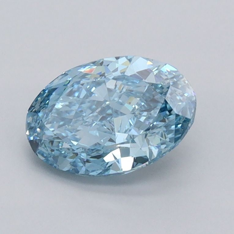 Loose Diamond - OVAL 1.05ct Fancy Vivid Blue VVS2: Loose Diamond - OVAL 1.05ct Fancy Vivid Blue VVS2 Source: This is a real non-mined Diamond that has been grown in a lab Shape: OVAL Carats: 1.05 Color: Fancy Vivid Blue Certification: IGI Video:
