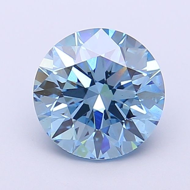 Ideal Loose Diamond - ROUND 1.59ct Fancy Vivid Blue VS1: Ideal Loose Diamond - ROUND 1.59ct Fancy Vivid Blue VS1 Source: This is a real non-mined Diamond that has been grown in a lab Shape: ROUND Carats: 1.59 Color: Fancy Vivid Blue Certification: IGI Video