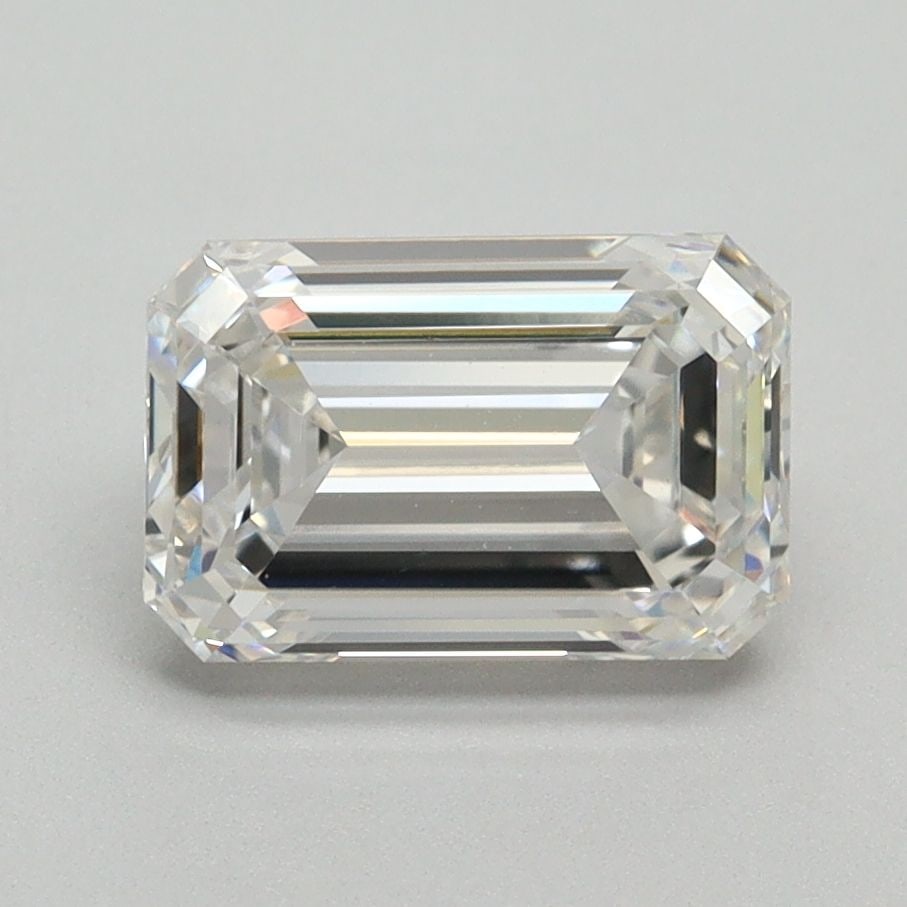 Loose Diamond - EMERALD 2.06ct F VS1: Loose Diamond - EMERALD 2.06ct F VS1 Source: This is a real non-mined Diamond that has been grown in a lab Shape: EMERALD Carats: 2.06 Color: F Clarity: VS1 Certification: NONE Video: