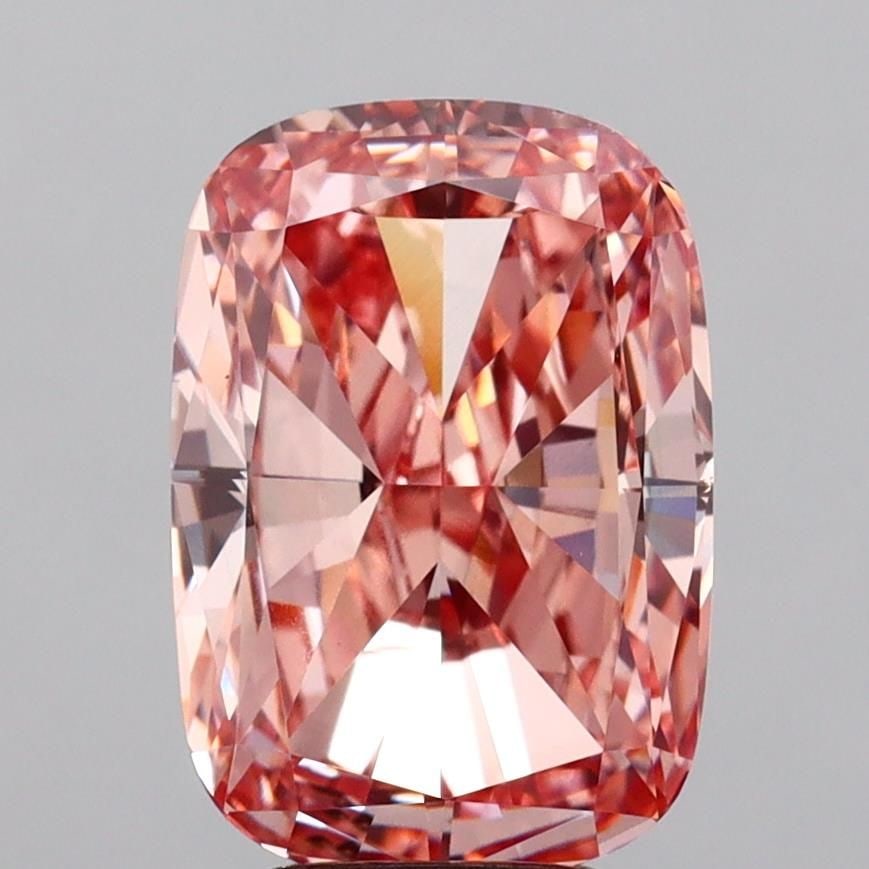 Loose Diamond - CUSHION MODIFIED 5.01ct Fancy Intense Pink VS1: Loose Diamond - CUSHION MODIFIED 5.01ct Fancy Intense Pink VS1 Source: This is a real non-mined Diamond that has been grown in a lab Shape: CUSHION MODIFIED Carats: 5.01 Color: Fancy Intense Pink Cert