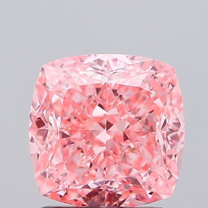 Loose Diamond - CUSHION MODIFIED 2.04ct Fancy Vivid Pink VS1: Loose Diamond - CUSHION MODIFIED 2.04ct Fancy Vivid Pink VS1 Source: This is a real non-mined Diamond that has been grown in a lab Shape: CUSHION MODIFIED Carats: 2.04 Color: Fancy Vivid Pink Certific