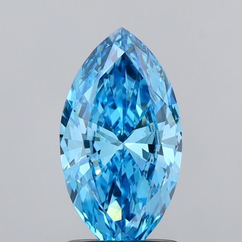 Loose Diamond - MARQUISE 1.13ct Fancy Vivid Blue VS2: Loose Diamond - MARQUISE 1.13ct Fancy Vivid Blue VS2 Source: This is a real non-mined Diamond that has been grown in a lab Shape: MARQUISE Carats: 1.13 Color: Fancy Vivid Blue Certification: IGI Video