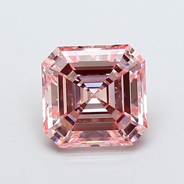Loose Diamond - ASSCHER 1.51ct Fancy Intense Pink VS1: Loose Diamond - ASSCHER 1.51ct Fancy Intense Pink VS1 Source: This is a real non-mined Diamond that has been grown in a lab Shape: ASSCHER Carats: 1.51 Color: Fancy Intense Pink Certification: IGI Vid