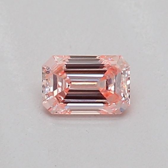 Loose Diamond - EMERALD 0.15ct Fancy Intense Pink SI1: Loose Diamond - EMERALD 0.15ct Fancy Intense Pink SI1 Source: This is a real non-mined Diamond that has been grown in a lab Shape: EMERALD Carats: 0.15 Color: Fancy Intense Pink Certification: IGI Vid