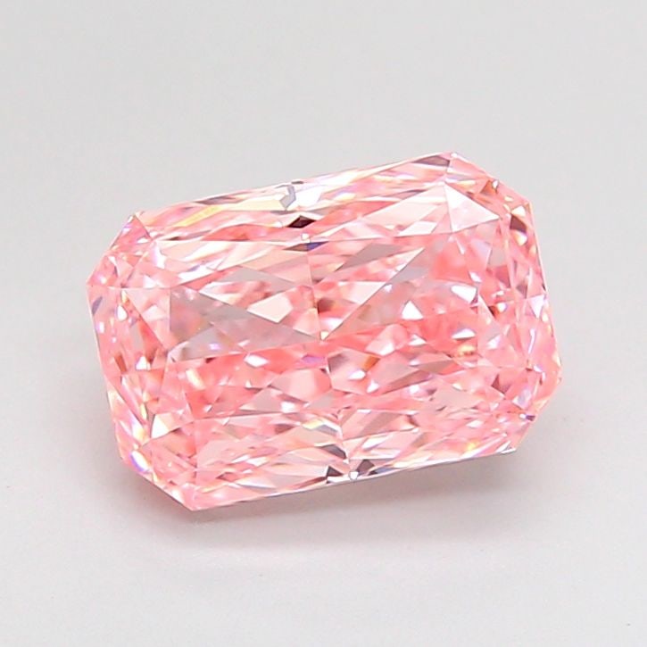 Loose Diamond - RADIANT 2.02ct Fancy Vivid Pink VS1: Loose Diamond - RADIANT 2.02ct Fancy Vivid Pink VS1 Source: This is a real non-mined Diamond that has been grown in a lab Shape: RADIANT Carats: 2.02 Color: Fancy Vivid Pink Certification: IGI Video: