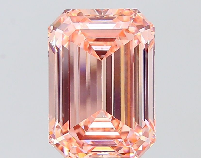 Loose Diamond - EMERALD 5.01ct Fancy Intense Pink VS1: Loose Diamond - EMERALD 5.01ct Fancy Intense Pink VS1 Source: This is a real non-mined Diamond that has been grown in a lab Shape: EMERALD Carats: 5.01 Color: Fancy Intense Pink Certification: IGI Add