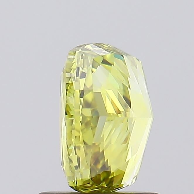 Loose Diamond - CUSHION MODIFIED 1.5ct Fancy Vivid Greenish Yellow VS1: Loose Diamond - CUSHION MODIFIED 1.5ct Fancy Vivid Greenish Yellow VS1 Source: This is a real non-mined Diamond that has been grown in a lab Shape: CUSHION MODIFIED Carats: 1.5 Color: Fancy Vivid Gree