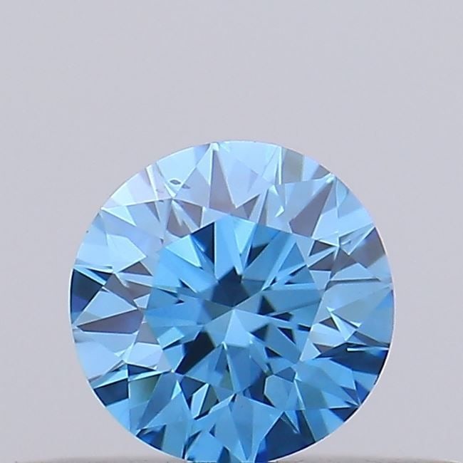 Loose Diamond - ROUND 0.27ct Fancy Vivid Blue VS2: Loose Diamond - ROUND 0.27ct Fancy Vivid Blue VS2 Source: This is a real non-mined Diamond that has been grown in a lab Shape: ROUND Carats: 0.27 Color: Fancy Vivid Blue Certification: IGI Video: