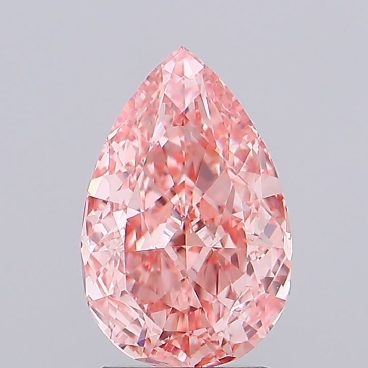 Loose Diamond - PEAR 1.56ct Fancy Vivid Pink VS1: Loose Diamond - PEAR 1.56ct Fancy Vivid Pink VS1 Source: This is a real non-mined Diamond that has been grown in a lab Shape: PEAR Carats: 1.56 Color: Fancy Vivid Pink Certification: IGI Video: