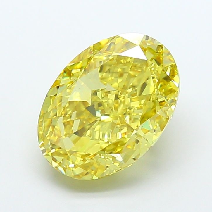 Loose Diamond - OVAL 8.03ct Fancy Vivid Yellow VS2: Loose Diamond - OVAL 8.03ct Fancy Vivid Yellow VS2 Source: This is a real non-mined Diamond that has been grown in a lab Shape: OVAL Carats: 8.03 Color: Fancy Vivid Yellow Certification: IGI Video: