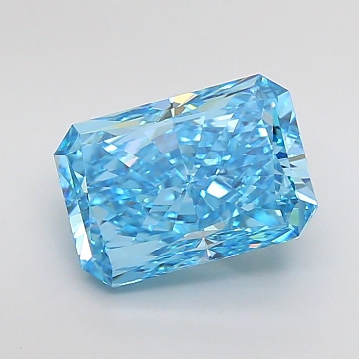 Loose Diamond - RADIANT 3.5ct Fancy Vivid Blue VVS2: Loose Diamond - RADIANT 3.5ct Fancy Vivid Blue VVS2 Source: This is a real non-mined Diamond that has been grown in a lab Shape: RADIANT Carats: 3.5 Color: Fancy Vivid Blue Certification: IGI Video: