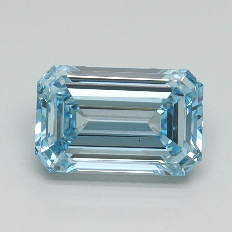 Loose Diamond - EMERALD 1.05ct Fancy Vivid Blue VS1: Loose Diamond - EMERALD 1.05ct Fancy Vivid Blue VS1 Source: This is a real non-mined Diamond that has been grown in a lab Shape: EMERALD Carats: 1.05 Color: Fancy Vivid Blue Certification: IGI Video:
