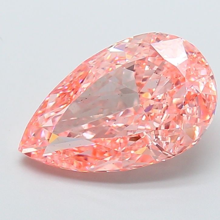 Loose Diamond - PEAR 7.04ct Fancy Vivid Pink VS2: Loose Diamond - PEAR 7.04ct Fancy Vivid Pink VS2 Source: This is a real non-mined Diamond that has been grown in a lab Shape: PEAR Carats: 7.04 Color: Fancy Vivid Pink Certification: IGI Video: